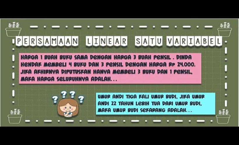 PLSV Jadi Super Mudah: Cara Cepat Menyelesaikan Soal Cerita Matematika Tanpa Bingung!