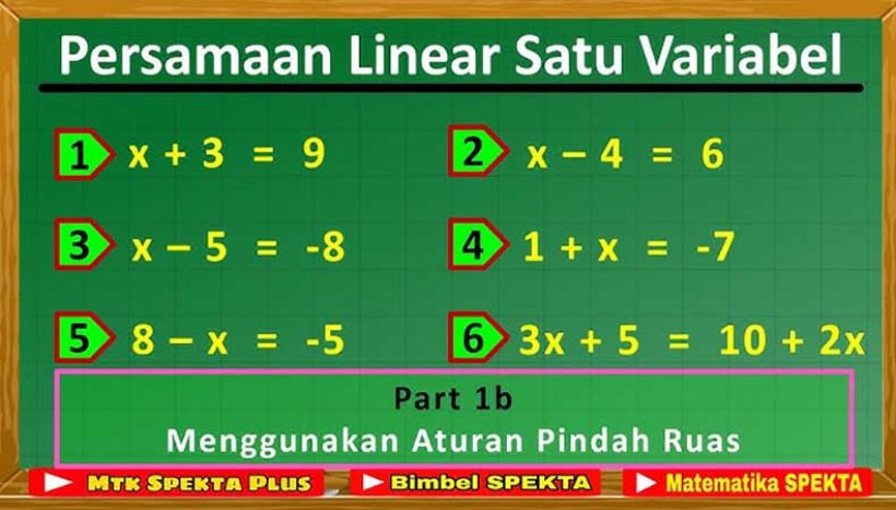 Penyelesaian PLSV Jadi Mudah: Trik Pindah Ruas yang Bikin Cepat dan Tepat!